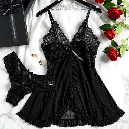 Lingerie sexy transparente pour femmes